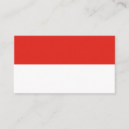 Indonesische vlag visitekaartje (Voorkant)
