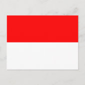 Indonesische vlag, vlag van Indonesië Briefkaart (Voorkant)
