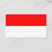 Indonesische vlag, vlag van Indonesië Visitekaartje (Voorkant)