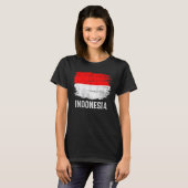  Indonesische vlag voor Indonesisch T-shirt (Voorkant volledig)