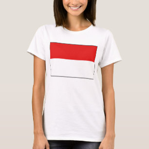 Indonesische vlag x kaart T-Shirt