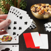 Indonesische vlaggen (Indonesië) die speelkaarten (Insitu)