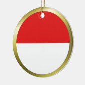 Indonesische vlagornament keramisch ornament (Links)