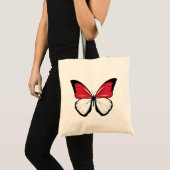 Indonesische vlindervlag tote bag (Voorkant (product))