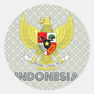 Indonesische wapenstilstand ronde sticker