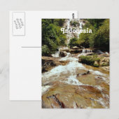 Indonesische waterval briefkaart (Voorkant / Achterkant)