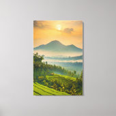 Indonesische zonsondergang canvas afdruk (Voorkant)