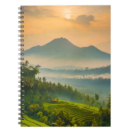 Indonesische zonsondergang notitieboek (Voorkant)