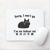 Indoor Cat Excuse Funny Kitten in een verblijf thu Muismat (Met muis)