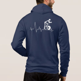 Indoor centrifuge hartslag Aangepaste pap Hoodie