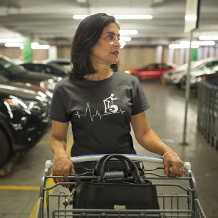 Indoor centrifugeren hartslag t-shirt