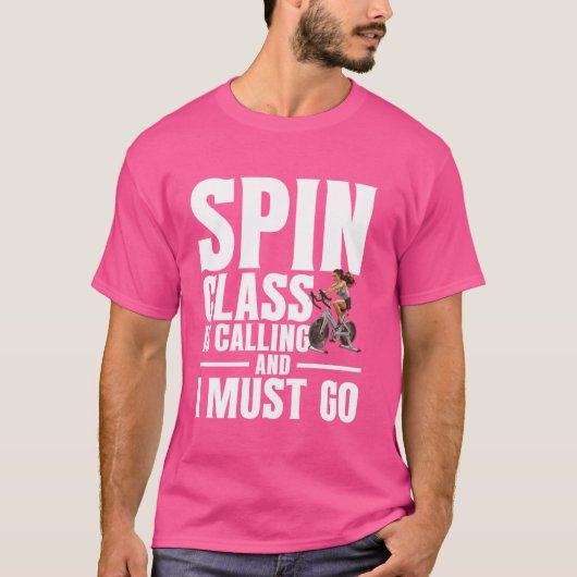 Indoor Cycling Spin Instructeur Workout Spinning S T-shirt (Voorkant)