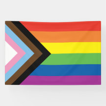 Indoor en Outdoor Banner - Nieuwe Pride Vlag