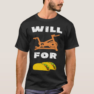 Indoor fietsen in bike Taco Workout Spinning Cla T-shirt