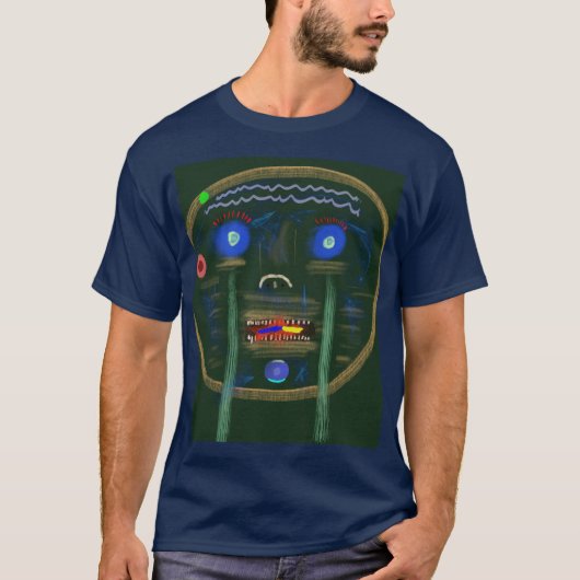 Indoor Green Meanie-ontwerp T-shirt (Voorkant)