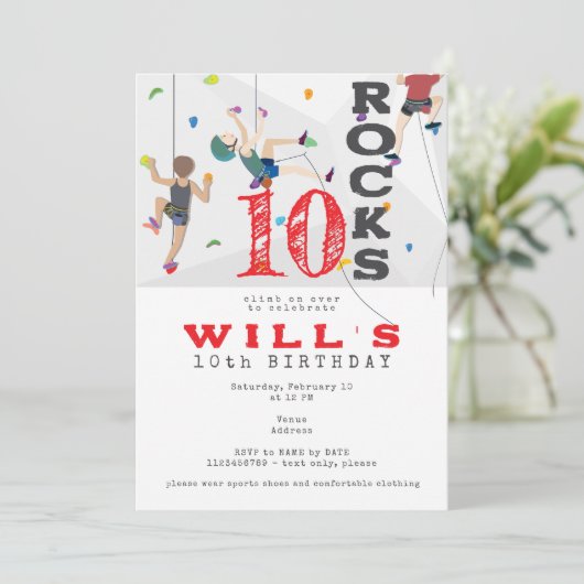 Indoor muur klimmen tiener Tween elke leeftijd ver Kaart (Staand voorkant)