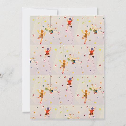 Indoor muur klimmen tiener Tween elke leeftijd ver Kaart (Achterkant)