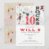 Indoor muur klimmen tiener Tween elke leeftijd ver Kaart (Voorkant / Achterkant)