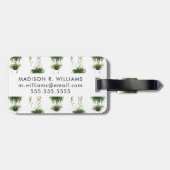 Indoor Oasis | Hangende manden Bagagelabel (Achterkant horizontaal)