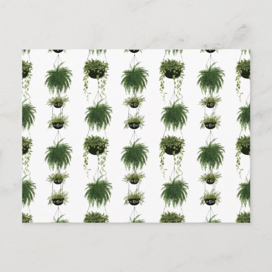 Indoor Oasis | Hangende manden Briefkaart (Voorkant)