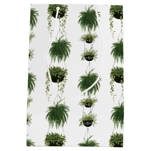 Indoor Oasis | Hangende manden Medium Cadeauzakje (Achterkant)