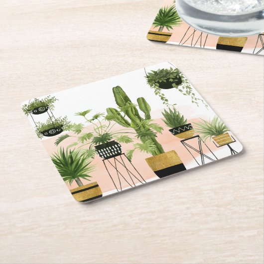 Indoor Oasis Kartonnen Onderzetters (Schuin)