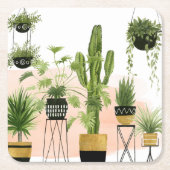 Indoor Oasis Kartonnen Onderzetters (Voorkant)