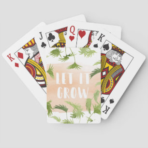 Indoor Oasis Laat het groeien Pokerkaarten