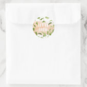 Indoor Oasis | Laat het groeien Ronde Sticker (Tas)