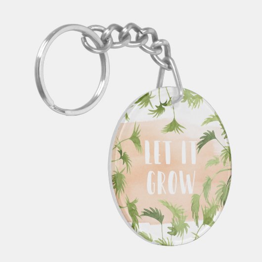 Indoor Oasis | Laat het groeien Sleutelhanger (Voorkant Links)