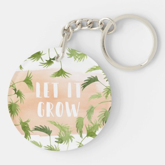 Indoor Oasis | Laat het groeien Sleutelhanger (Achterkant)