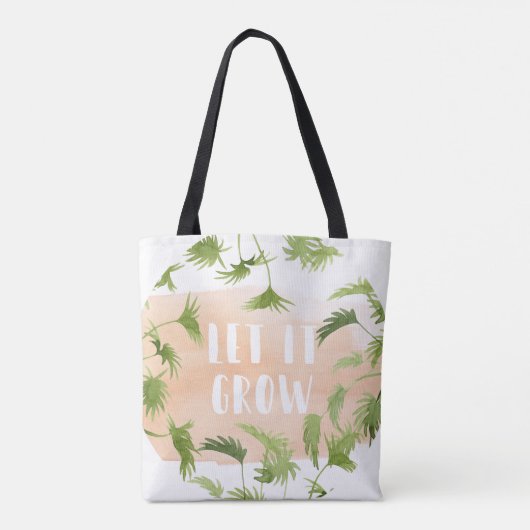 Indoor Oasis | Laat het groeien Tote Bag (Achterkant)