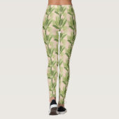 Indoor Oasis | Palmstructuurpatroon Leggings (Achterkant)