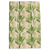 Indoor Oasis | Palmstructuurpatroon Medium Cadeauzakje (Voorkant)