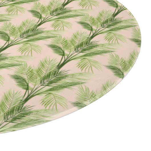 Indoor Oasis | Palmstructuurpatroon Snijplank (Hoek)