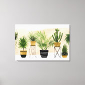 Indoor Oasis | Plant Lineup Canvas Afdruk (Voorkant)