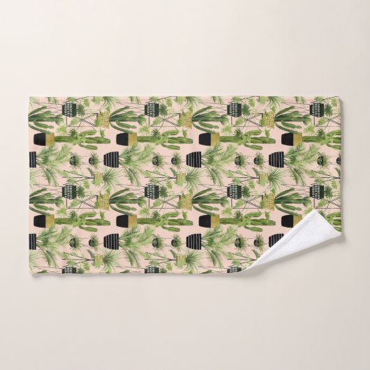 Indoor Oasis | Plant Lineup Patroon Bad Handdoek (Handdoek)
