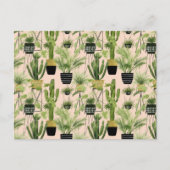 Indoor Oasis | Plant Lineup Patroon Briefkaart (Voorkant)