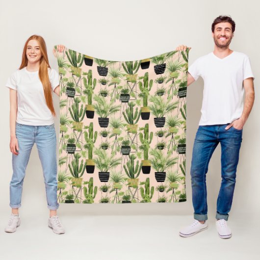 Indoor Oasis | Plant Lineup Patroon Fleece Deken (In situ)