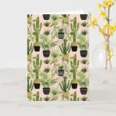Indoor Oasis | Plant Lineup Patroon Kaart (Gele Bloem)