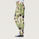 Indoor Oasis | Plant Lineup Patroon Leggings<br><div class="desc">Geniet van dit nieuwe ontwerp van het creatieve huisplant-collectie op een product of een behendig stuk om de wereld om je heen te verbeteren en te vergroten. Artiest: Grace Popp</div>