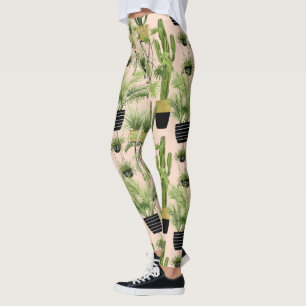 Indoor Oasis Plant Lineup Patroon Leggings