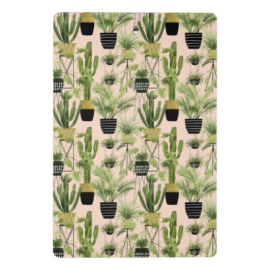 Indoor Oasis | Plant Lineup Patroon Mini Klembord (Achterkant)