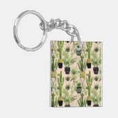 Indoor Oasis | Plant Lineup Patroon Sleutelhanger (Voorkant Links)