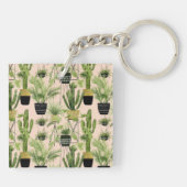 Indoor Oasis | Plant Lineup Patroon Sleutelhanger (Achterkant)