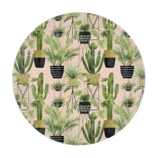 Indoor Oasis | Plant Lineup Patroon Snijplank (Voorkant)