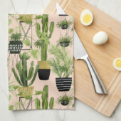 Indoor Oasis | Plant Lineup Patroon Theedoek (Quarter Fold)