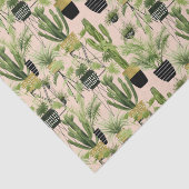 Indoor Oasis | Plant Lineup Patroon Tissuepapier (Detail)