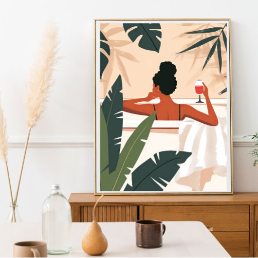 Indoor Oerwoud Spa Foto Afdruk