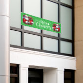 Indoor Outdoor Custom Banner-Merry Christmas Spandoek (Buitenkant Gebouw)